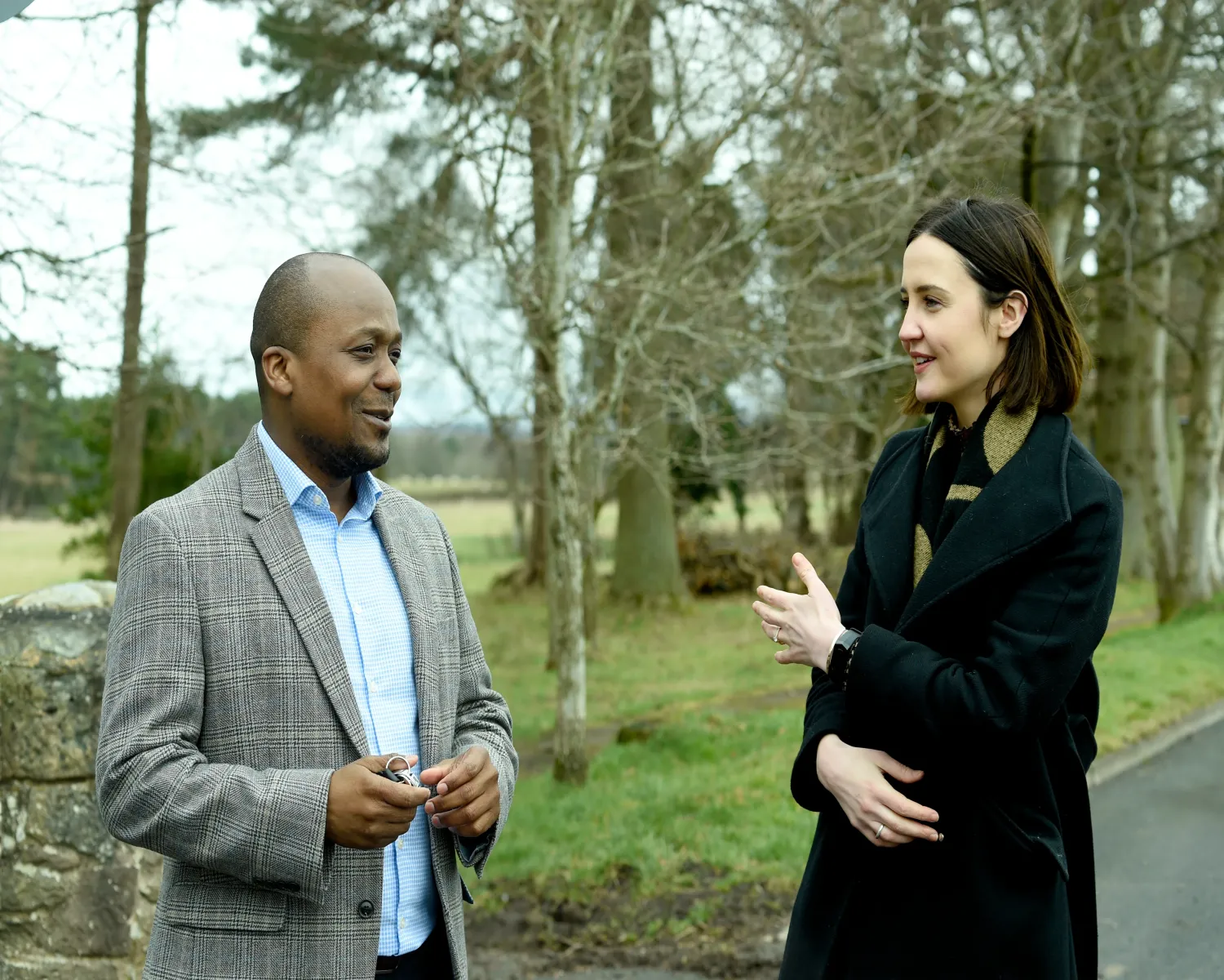 Mairi McAllan MSP and Oster Milambo